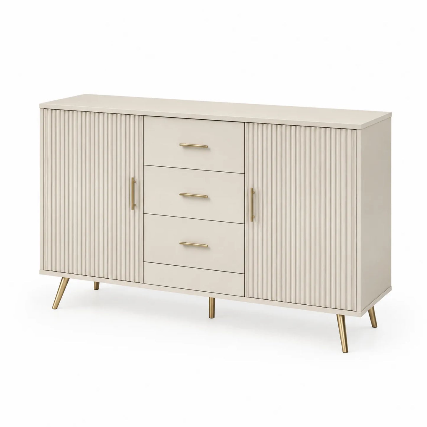 Kredens MDF Kremowy 120x40x80 cm