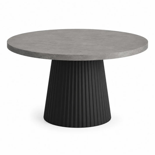 Okrągły stół jadalniany betonowy z metalową podstawą Ø120cm